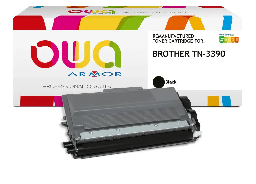 BROTHER TN-3390 - Cartouche laser compatible - Noir - Toner remanufacturé OWA