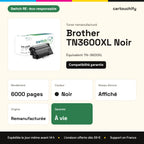 Brother TN3600XL Toner Noir remanufacturé · Switch RE : caractéristiques