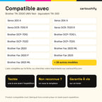 Imprimantes compatibles avec Brother TN-2000 UNIV Toner Noir compatible équivalent à TN-350, 2000, 2005 · Switch