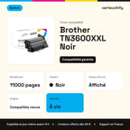 Brother TN3600XXL Toner Noir compatible · Switch : caractéristiques