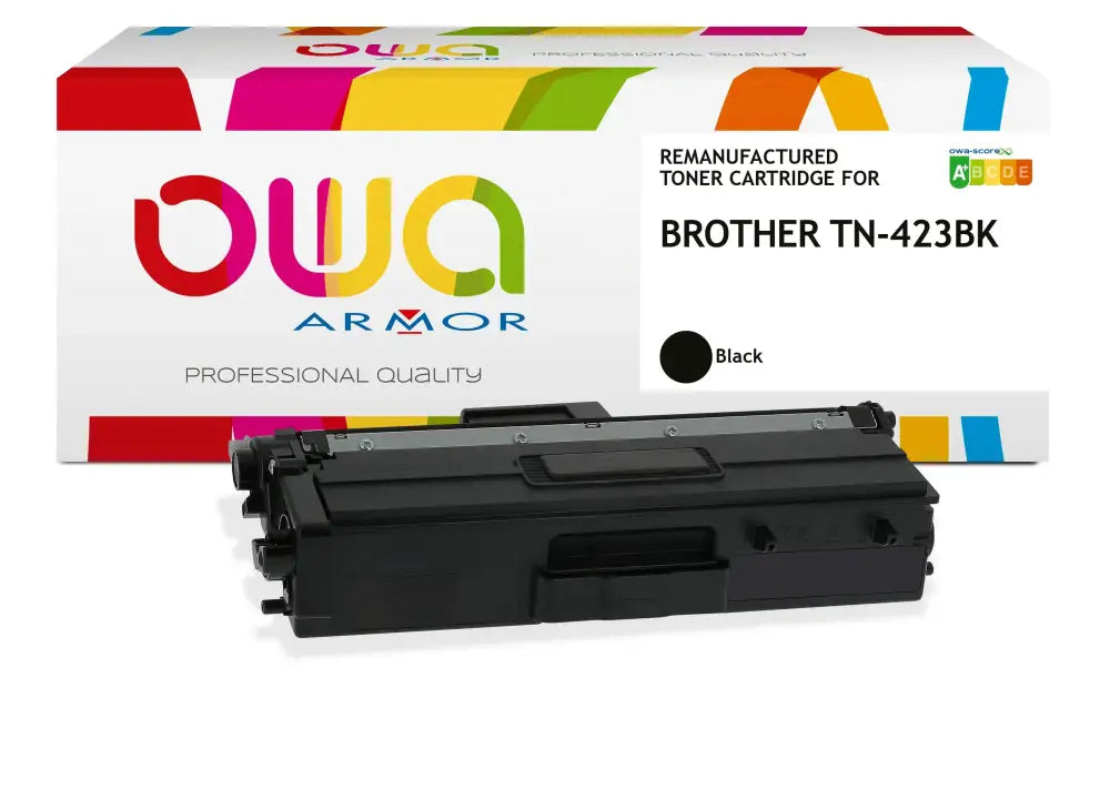 BROTHER TN-423BK - Cartouche laser compatible - haute capacité - Noir - Toner remanufacturé OWA