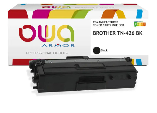 BROTHER TN-426BK - Cartouche laser compatible - haute capacité - Noir - Toner remanufacturé OWA