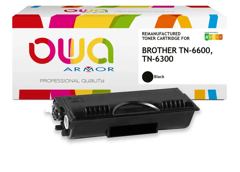 BROTHER TN-6300 TN-6600 - Cartouche laser compatible - Noir - Toner remanufacturé OWA