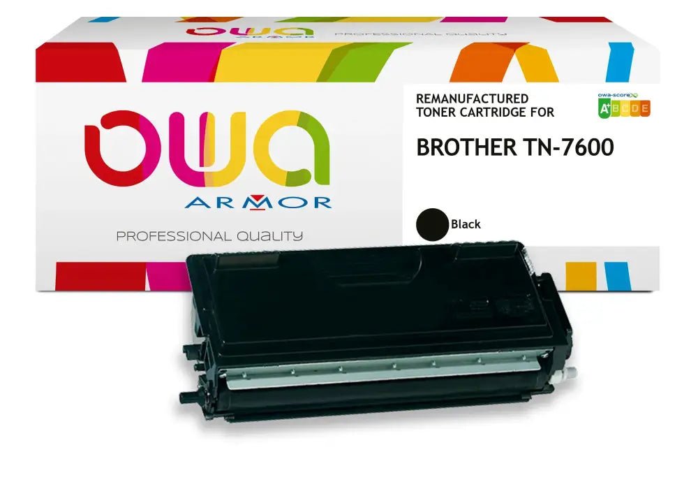 BROTHER TN-7600 - Cartouche laser compatible - haute capacité - Noir - Toner remanufacturé OWA