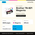 Brother TN-821 Toner Magenta compatible équivalent à TN821XLM · Switch : caractéristiques