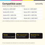 Imprimantes compatibles avec Brother TN-821 Toner Cyan compatible équivalent à TN821XXLC
