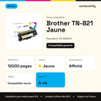 Brother TN-821 Toner Jaune compatible équivalent à TN821XXLY · Switch : caractéristiques