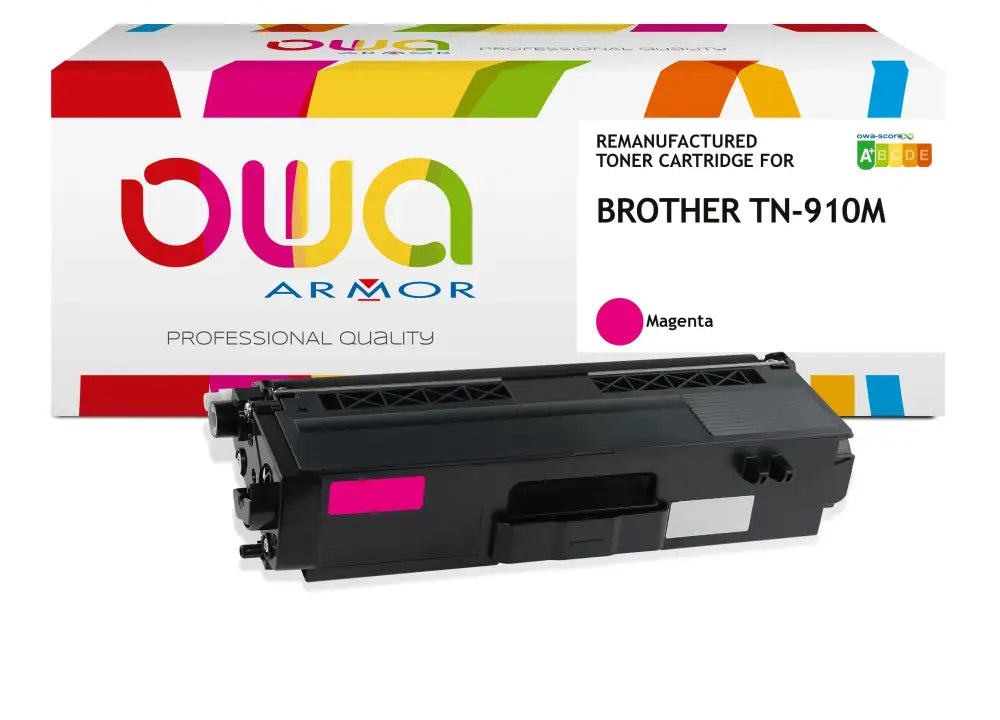 BROTHER TN-910M - Cartouche laser compatible - Magenta - Toner remanufacturé OWA