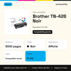 Brother TN-426 Toner Noir compatible · Switch : caractéristiques