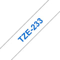 Brother TZE-233, Ruban titreuse Bleu sur Blanc compatible, The Premium Solution