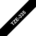 Brother TZE-335, Ruban titreuse Noir sur Blanc compatible, The Premium Solution