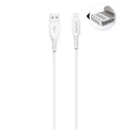 Câble eKOgreen recyclé Lightning 2.4A - 1,20m - Blanc