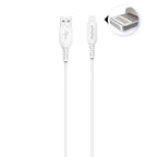 Câble eKOgreen recyclé Lightning 2.4A - 1,20m - Blanc