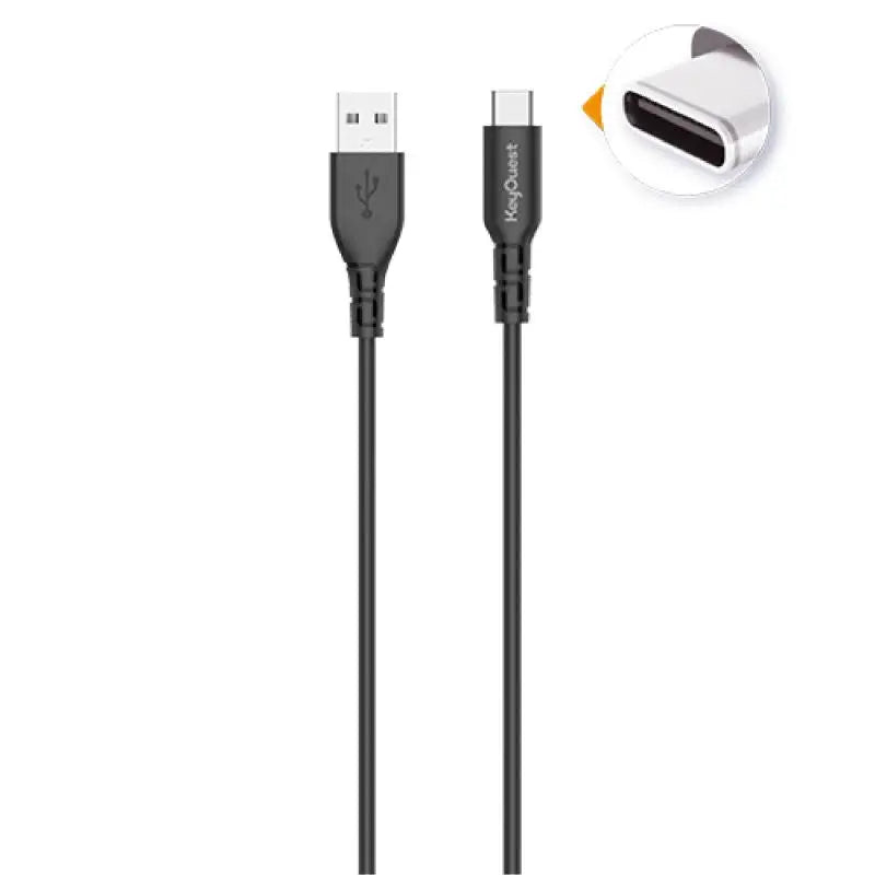 Câble eKOgreen recyclé USB-C 3A - 1.20m - Noir