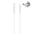 Câble eKOgreen recyclé USB-C/Lightning 2.4A - 3m - Blanc