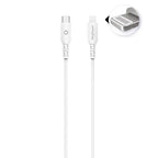 Câble eKOgreen recyclé USB-C/Lightning 2.4A - 3m - Blanc