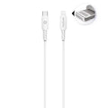 Câble eKOgreen recyclé USB-C/Lightning 3A / 60W - 1,20m - Blanc