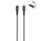 Câble eKOgreen recyclé USB-C/USB-C 3A / 60W - 1,20m - Noir