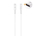 Câble eKOgreen recyclé USB-C/USB-C 3A / 60W - 3m - Blanc