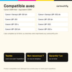 Imprimantes compatibles avec Canon 039H Toner Noir compatible équivalent à 0288C001