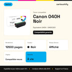 Canon 040H Toner Noir compatible équivalent à 0461C001 · Switch : caractéristiques