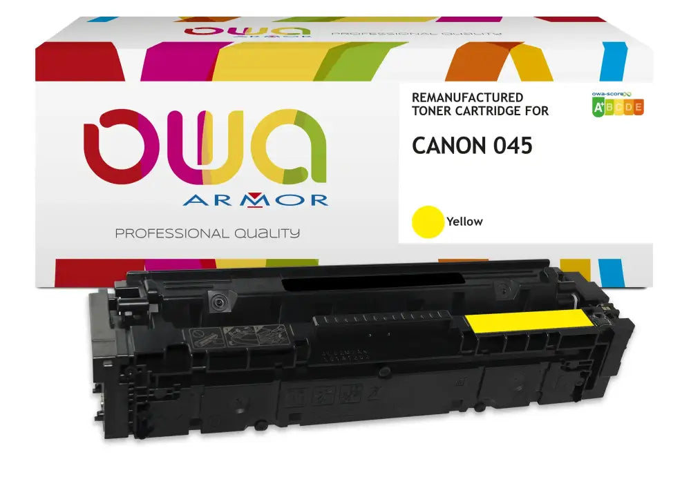 CANON 045 - Cartouche laser compatible - Jaune - Toner remanufacturé OWA