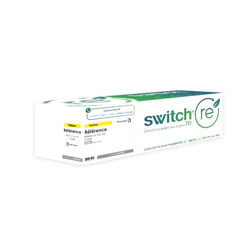 Canon 045H Toner Jaune remanufacturé équivalent à 1243C002 · Switch RE