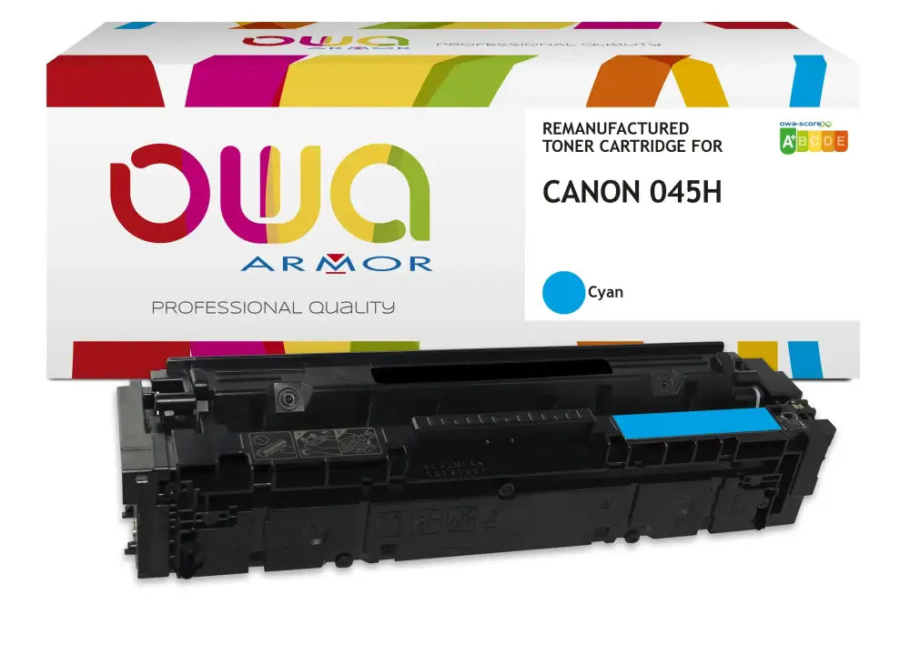 CANON 045H - Cartouche laser compatible - haute capacité - Cyan - Toner remanufacturé OWA