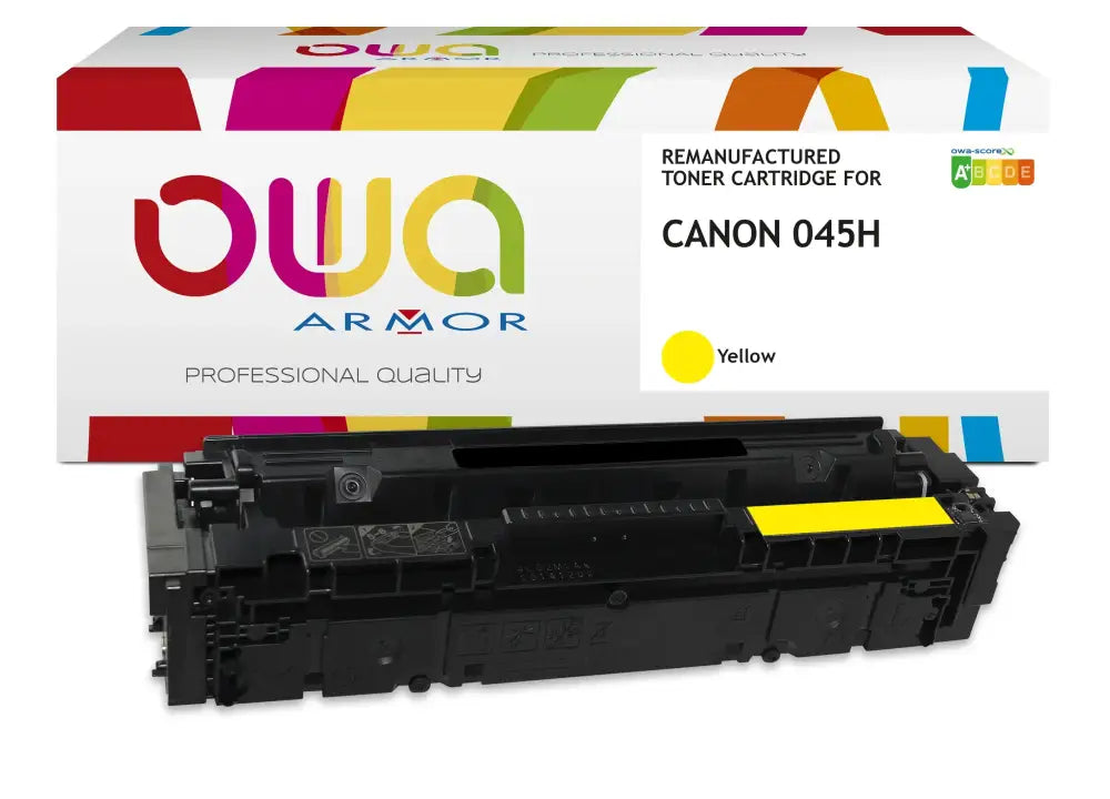 CANON 045H - Cartouche laser compatible - haute capacité - Jaune - Toner remanufacturé OWA