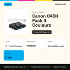 Canon 045H Toner Pack 4 Couleurs compatible · Switch : caractéristiques