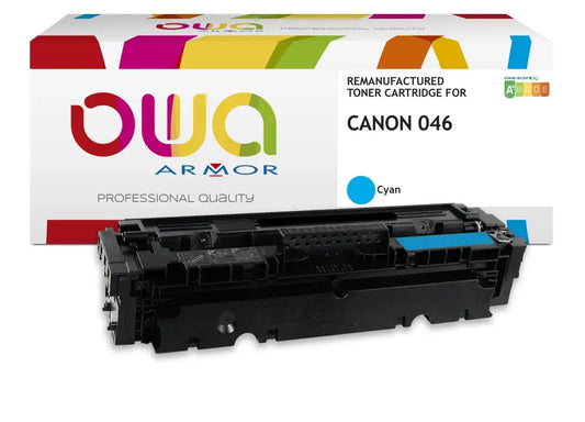 CANON 046 - Cartouche laser compatible - Cyan - Toner remanufacturé OWA