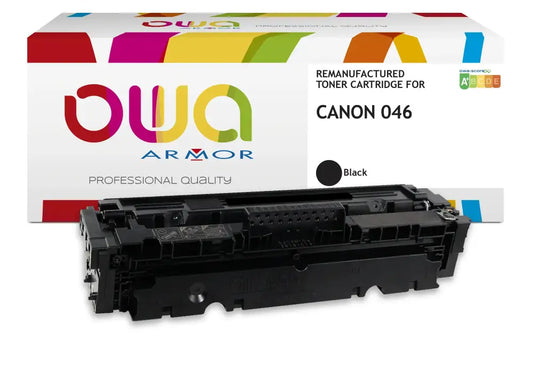 CANON 046 - Cartouche laser compatible - Noir - Toner remanufacturé OWA