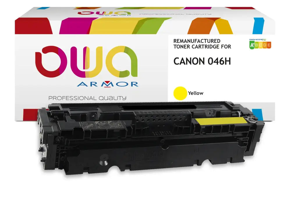 CANON 046H - Cartouche laser compatible - haute capacité - Jaune - Toner remanufacturé OWA