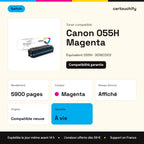 Canon 055H Toner Magenta compatible équivalent à 3018C002 · Switch : caractéristiques