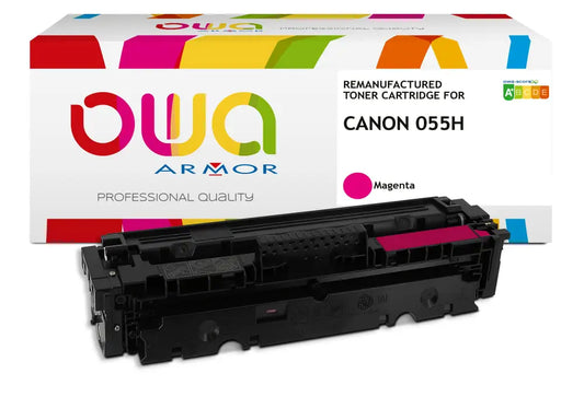 CANON 055H / T09M - Cartouche laser compatible - haute capacité - Magenta - Toner remanufacturé OWA
