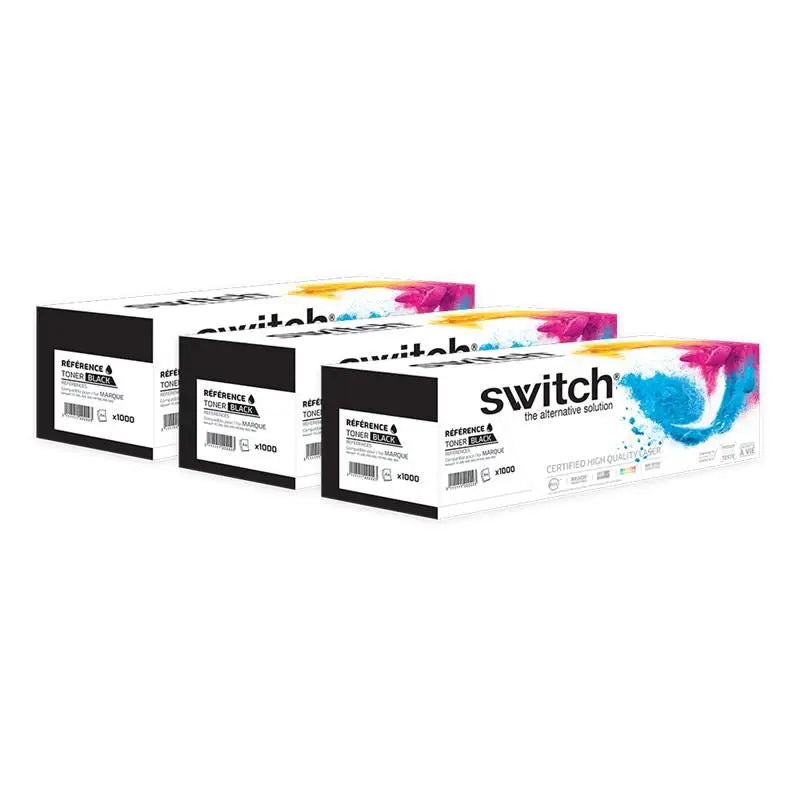 Canon 056H Toner Pack 3 Noir remanufacturé puce OEM équivalent à 3008C002 · Switch