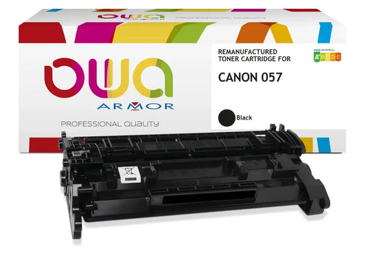 CANON 057 - Cartouche laser compatible - Noir - Toner remanufacturé OWA