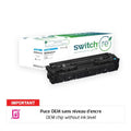 Canon 067H Toner Cyan remanufacturé puce OEM équivalent à 5105C002 · Switch RE
