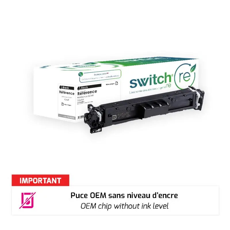 Canon 069H Toner Noir remanufacturé puce OEM équivalent à 5098C002 · Switch RE