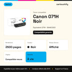Canon 071H Toner Noir compatible équivalent à 5646C002 · Switch : caractéristiques