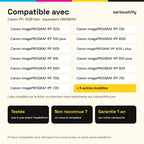 Imprimantes compatibles avec Canon PFI-102B Cartouche Noir compatible équivalent à 0895B001, PFI102BK