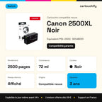 Canon 2500XL Cartouche Noir compatible équivalent à PGI-2500, 9254B001 · Switch : caractéristiques