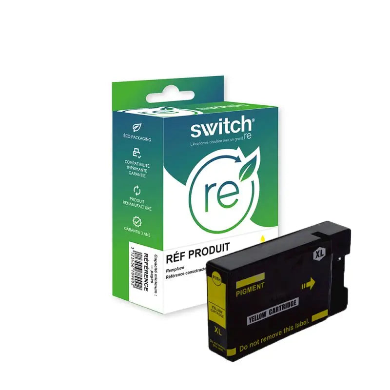 Canon 2500XL Cartouche Jaune remanufacturé équivalent à PGI-2500 9267B001 · Switch RE