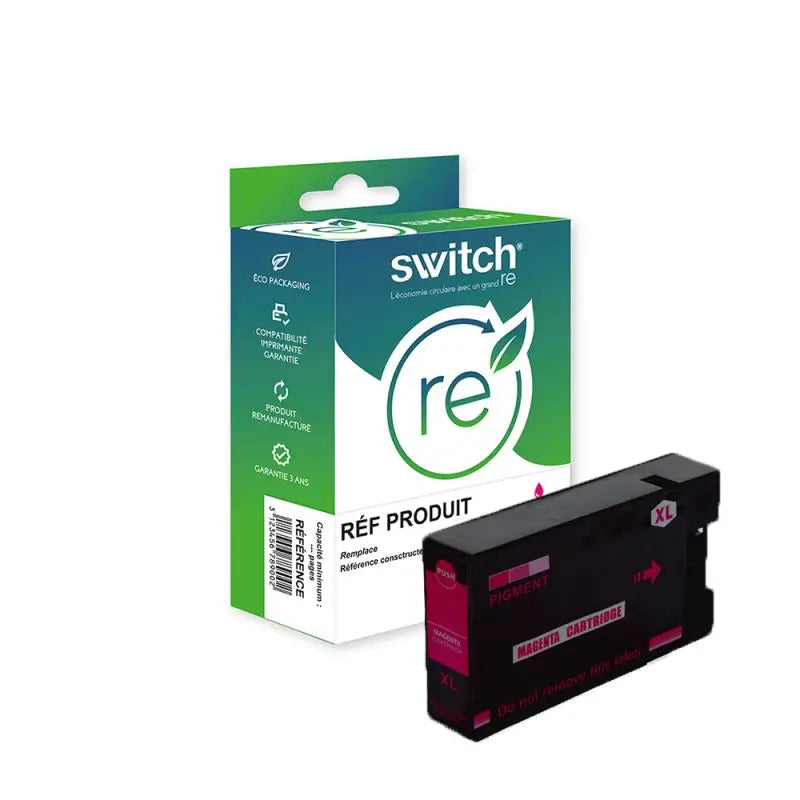 Canon 2500XL Cartouche Magenta remanufacturé équivalent à PGI-2500 9266B001 · Switch RE
