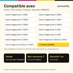 Imprimantes compatibles avec Canon C-EXV 34 Toner Pack 4 Couleurs compatible équivalent à 3782B002, 3783B002, 3784B002