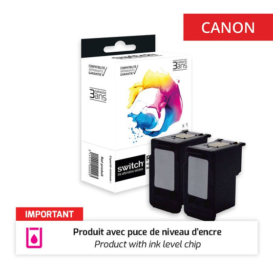 Switch RE Canon 440XL / 441XL 5216B001/5220B001 Pack 4 Couleurs 1B-1CMY