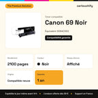 Canon 69 Toner Noir compatible équivalent à 5094C002 : caractéristiques