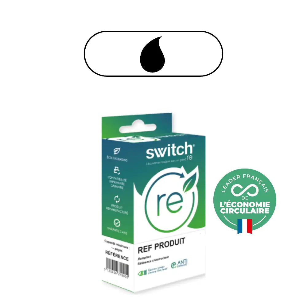 Canon 540XL, Cartouche Noir Switch RE compatible - Jet d’encre remanufacturé