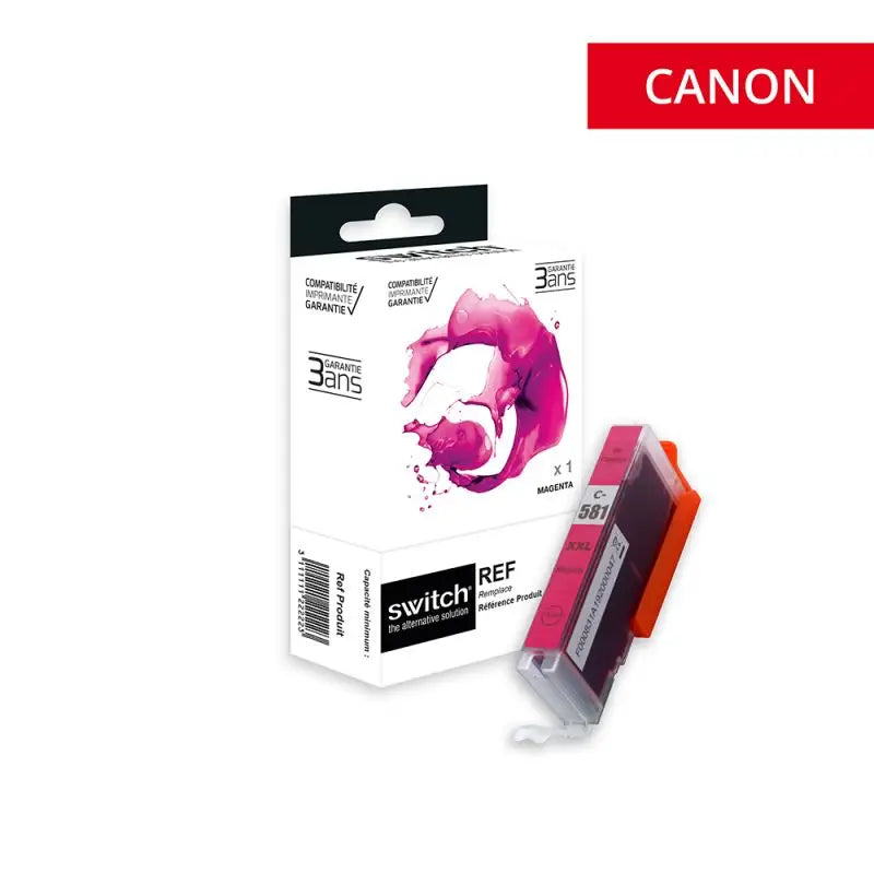 Canon 581XXL Cartouche Magenta compatible équivalent à CLI581MXXL 1996C001 · Switch