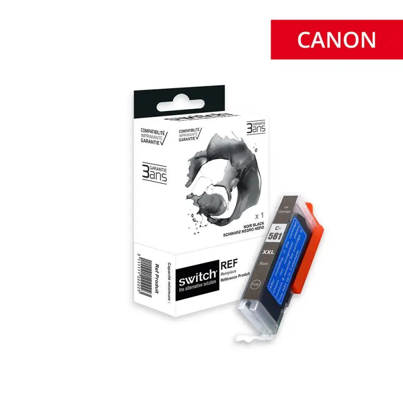 Canon 581XXL Cartouche Noir compatible équivalent à CLI581BKXXL 1998C001 · Switch